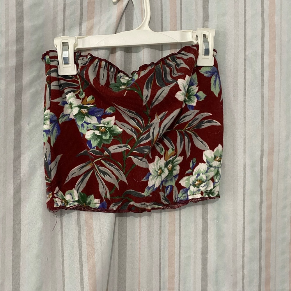 Strapless crop too